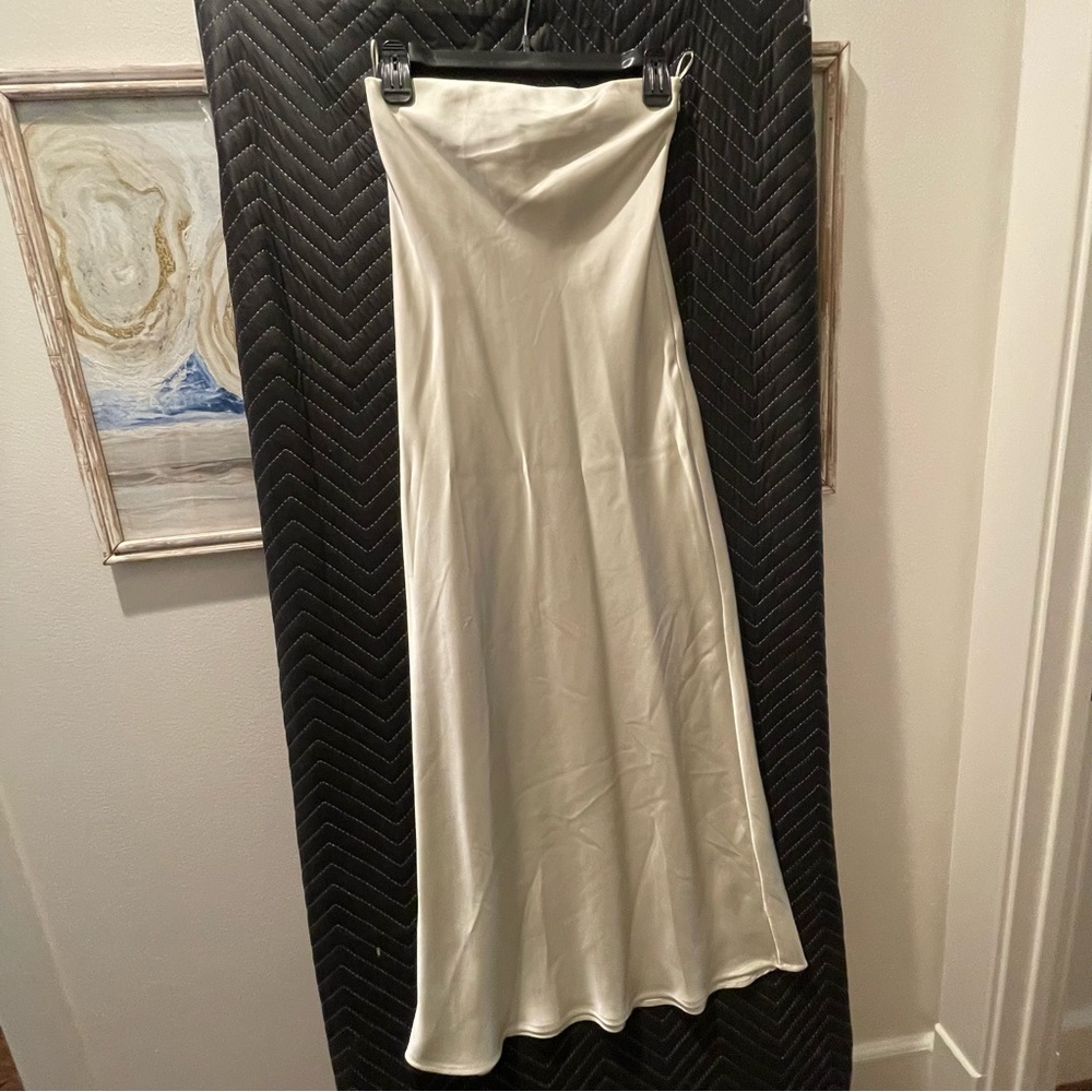ZARA Sage Green Midi Dress